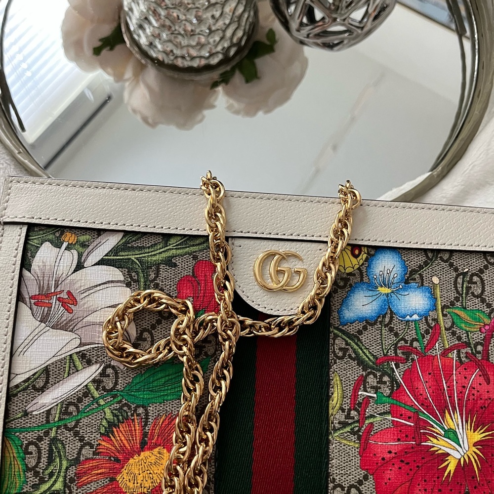 Gucci 503877 Ophidia GG Flora Small Shoulder Bag - Picture 8 of 12
